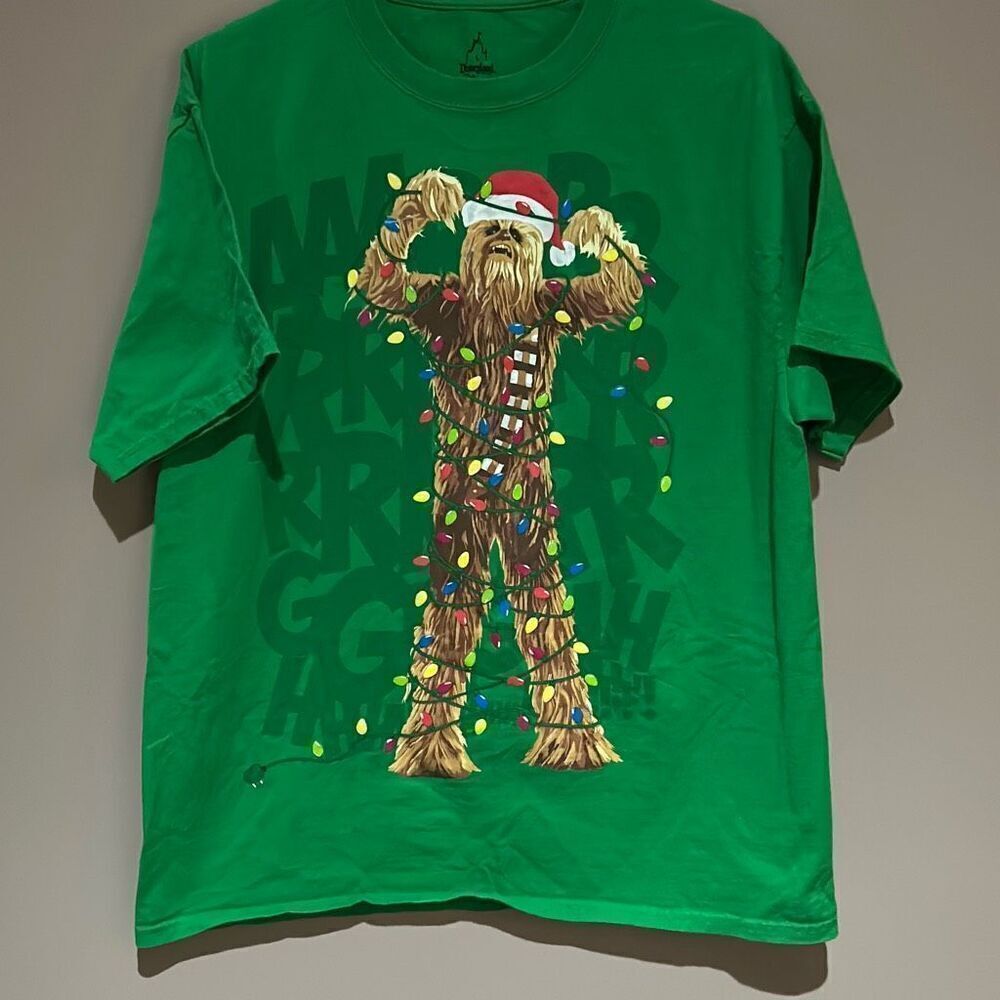Star Wars Chewbacca Christmas T shirt Men’s Lg